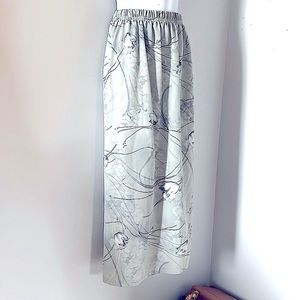 Vintage blue floral skirt